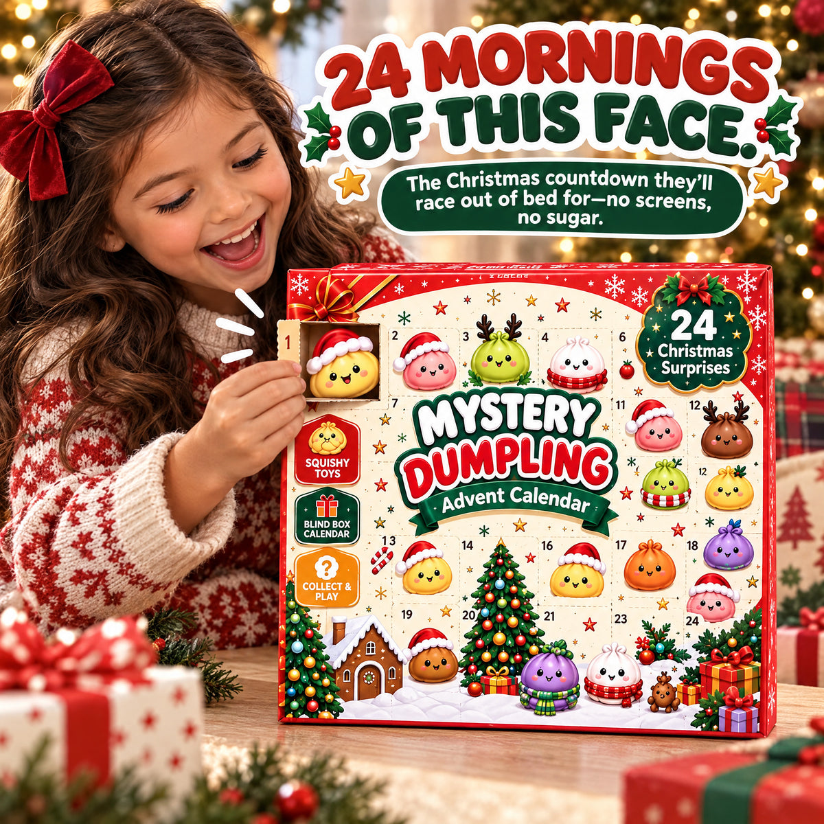24-Day Dumpling Squishy Advent Calendar