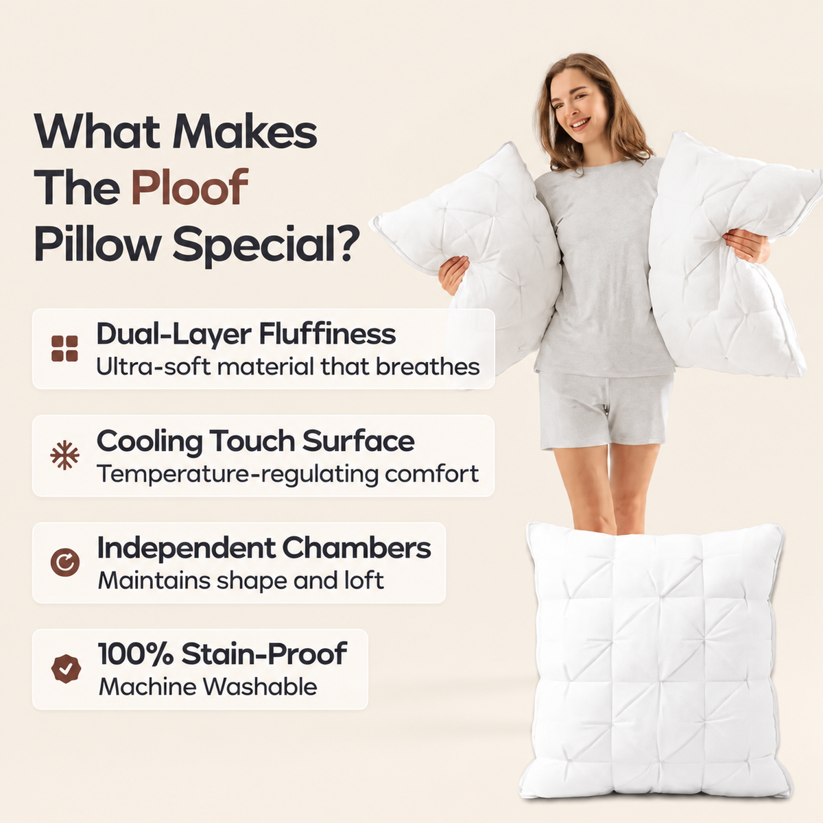 Cloud Plush Support Pillow