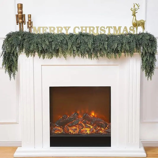 Real-Touch Cedar Garland Set (2 Pack, 6FT)