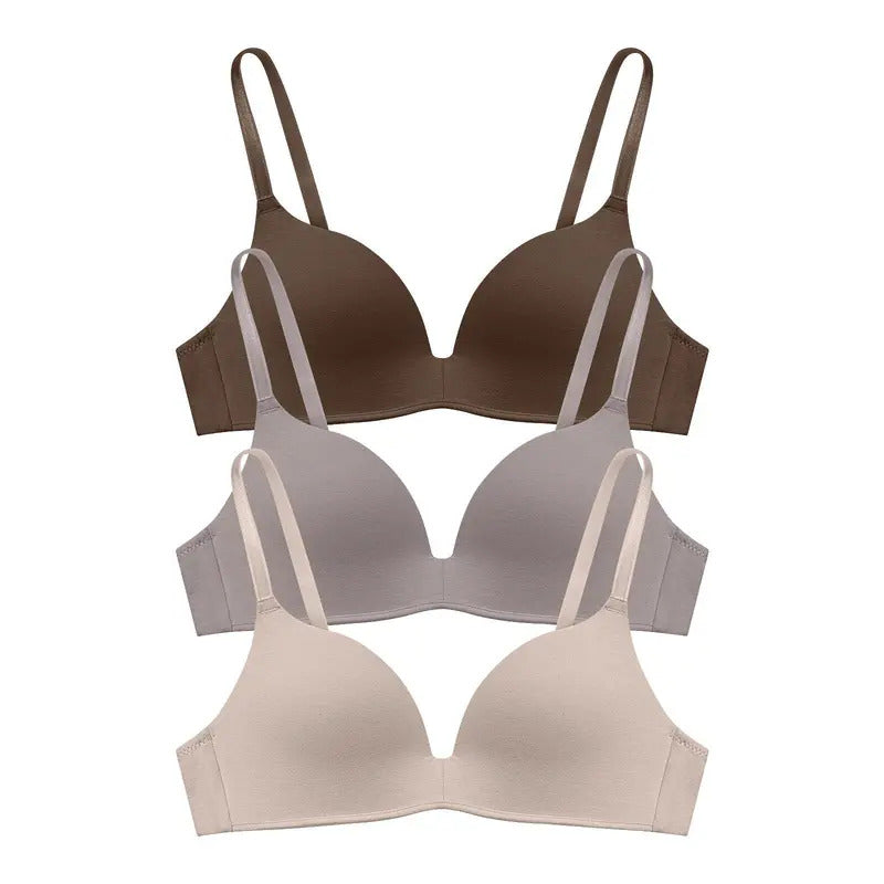 Ultra-Comfy Wireless Plunge Bra (3-Pack)