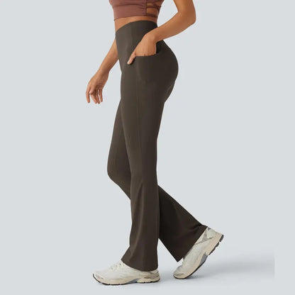 High-Waist Bootcut Yoga Leggings