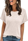 Soft Knit Dressy Short Sleeve Top