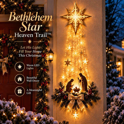 Bethlehem Star Lighted Nativity Wall Decor