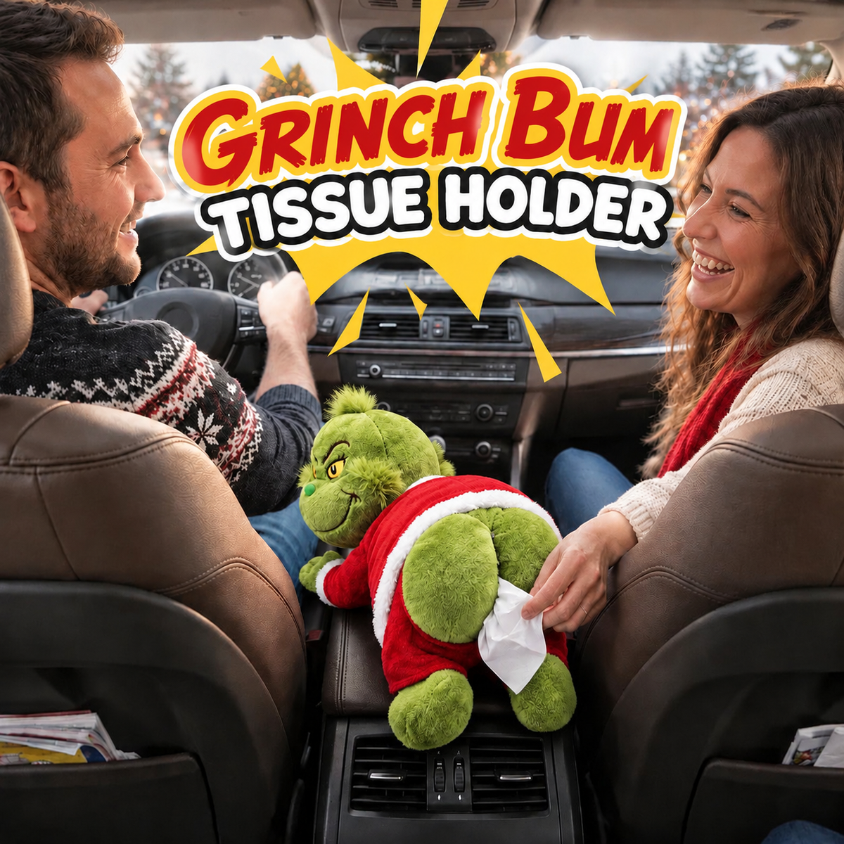 The Grinch Bum Tissue Holder