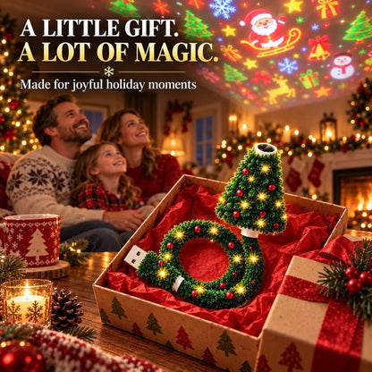 Magical Christmas Tree USB Projector Light