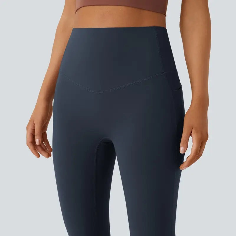 High-Waist Bootcut Yoga Leggings
