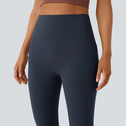 High-Waist Bootcut Yoga Leggings