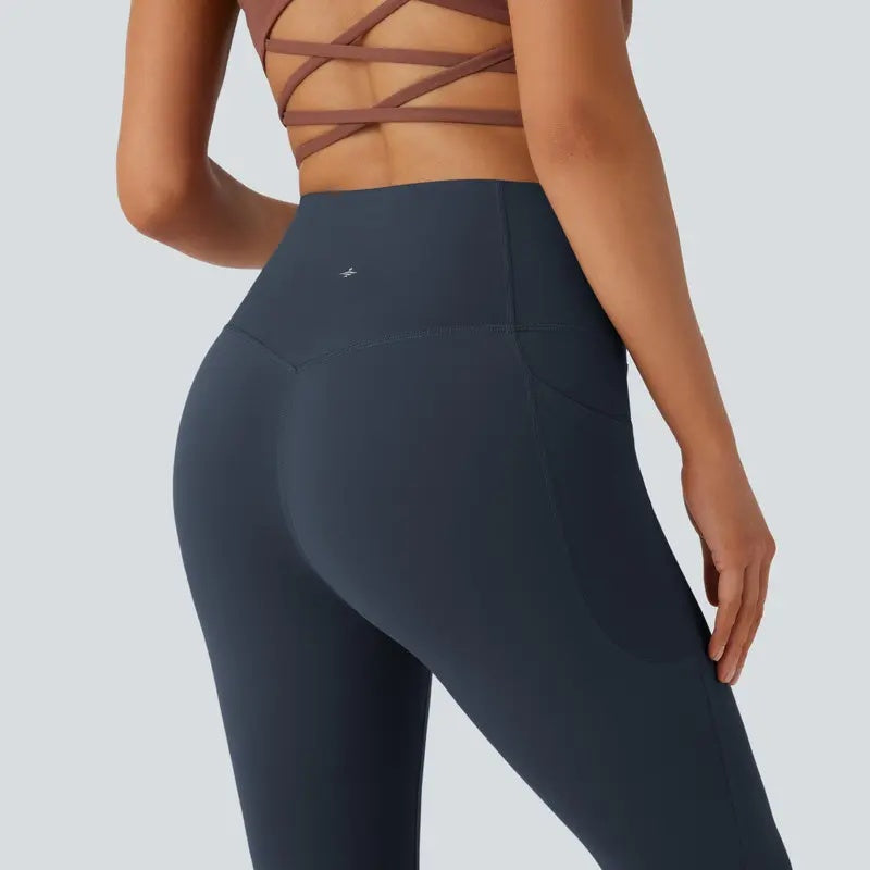 High-Waist Bootcut Yoga Leggings
