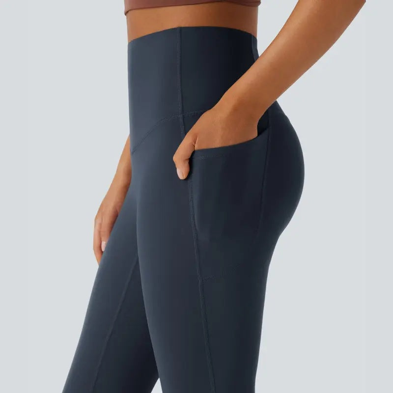High-Waist Bootcut Yoga Leggings
