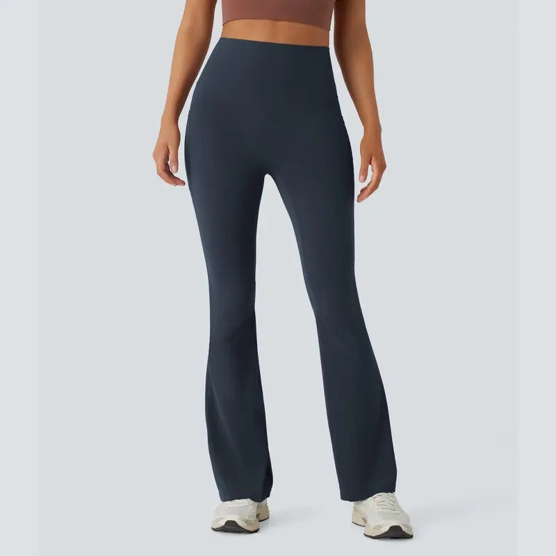 High-Waist Bootcut Yoga Leggings