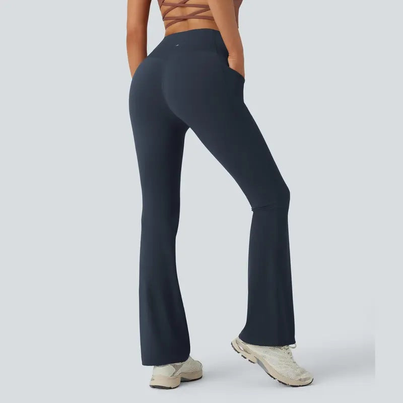 High-Waist Bootcut Yoga Leggings